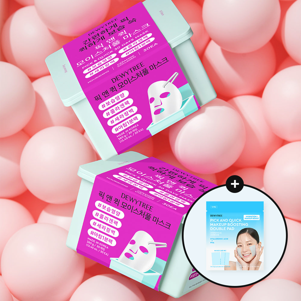 Dewytree Pick & Quick Moistureful Pull-Out Mask ? 30 Sheets Gift Set