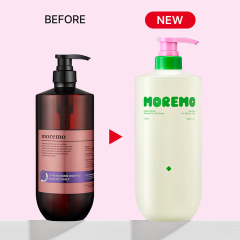 Moremo Caffeine Biome Shampoo (Oily Scalp) 1000ml x2