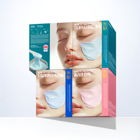 Mediheal Derma Modeling Pack [Collagen Firming] 5-Use Set (Ampoule 2ml / Powder 28g)