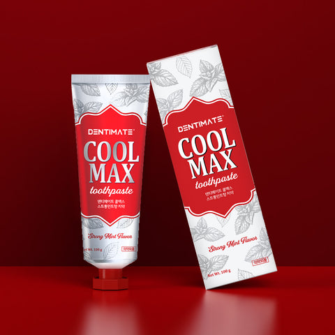 Clio Dentimate Coolmax Bad Breath Care Toothpaste - Strong Mint 100g (6 Pack)