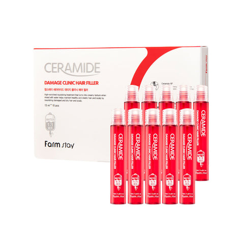 Farmstay Ceramide Damage Clinic Hair Filler 13ml x 10