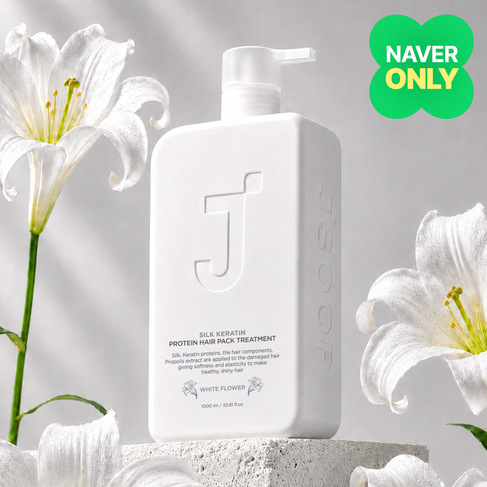 Jsoop Silk Keratin Protein Hair Pack Treatment White Flower 1000ml