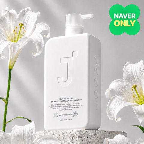 Jsoop Silk Keratin Protein Hair Pack Treatment White Flower 1000ml