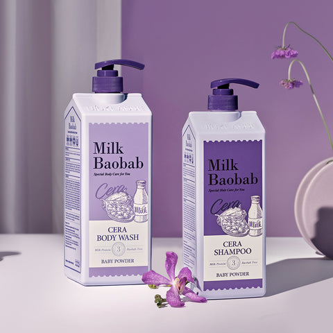 Milk Baobab Cera Shampoo + Treatment Baby Powder 1200ml