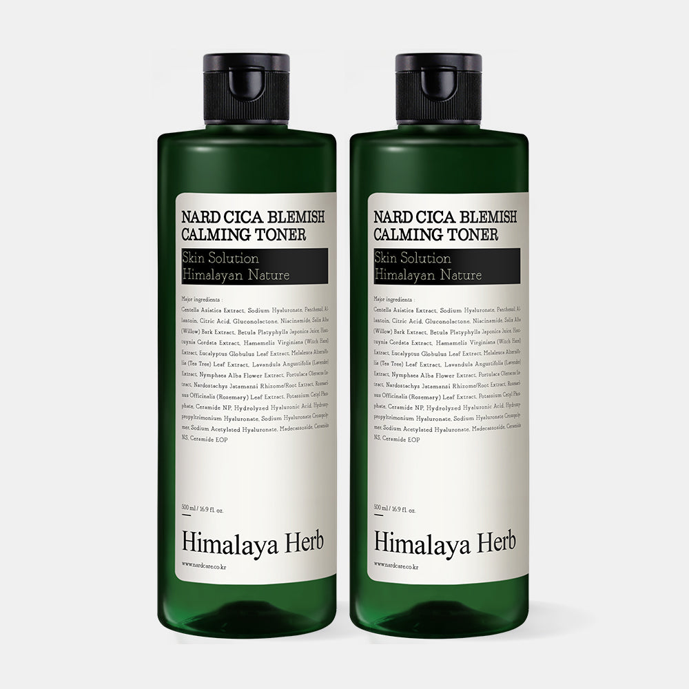 Nard Cica Blemish Calming Toner 500ml (2 Pack)