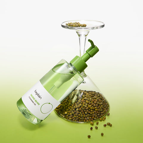 Beplain Mung Bean Mildly Acidic Cleansing Foam 80ml + Mung Bean Cleansing Oil 200ml - 2-Piece Set