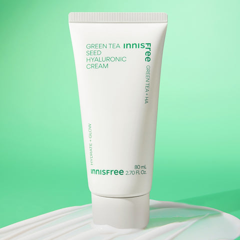 Innisfree Green Tea Seed Hyaluronic Acid Cream 80ml (2 Pack)