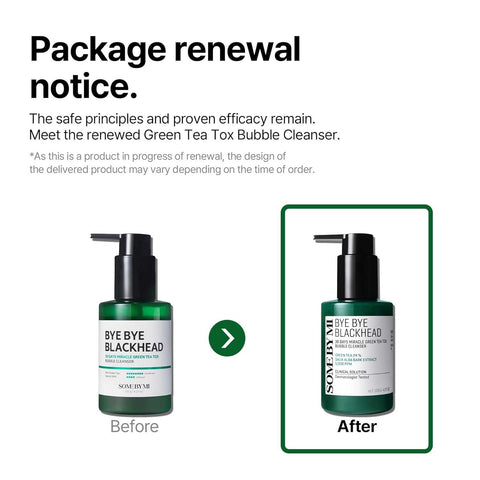 Soonsu Beauty Bye Bye Blackhead 30 days Miracle Green Tea Bubble Cleanser application use