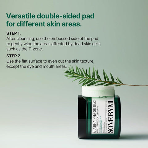 Soonsu Beauty AHA BHA PHA 30 days Miracle Truecica Clear Pad side view