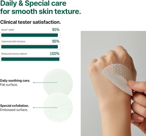 Soonsu Beauty AHA BHA PHA 30 days Miracle Truecica Clear Pad application use