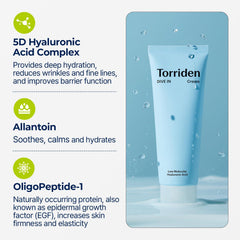 Soonsu Beauty DIVE IN Low Molecular Hyaluronic Acid Cream packaging design