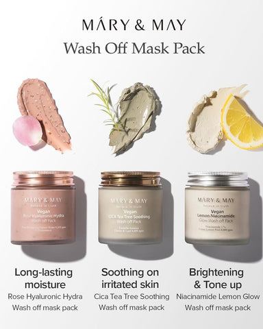 Soonsu Beauty Vegan Rose Hyaluronic Hydra Wash off Pack front view