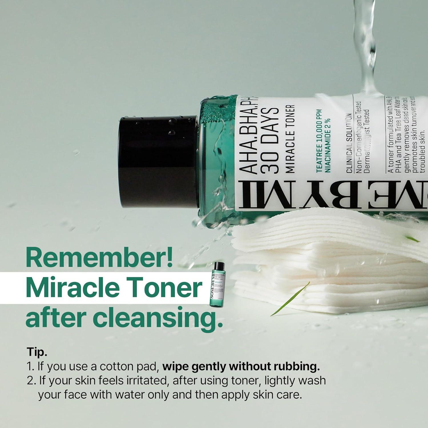 Soonsu Beauty AHA BHA PHA 30 days Miracle Toner application use