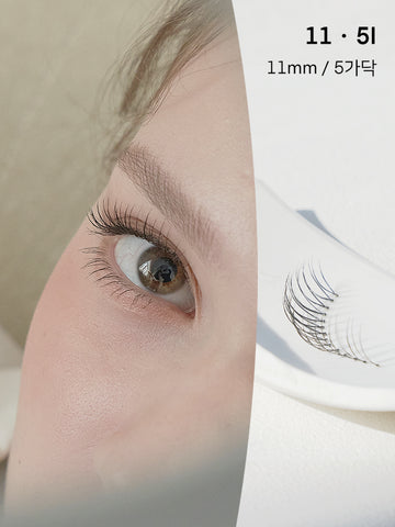 The Tool Lab Film Mascara (4.5g) + Happyrim Cluster Lashes (1 pack 3 pairs) + Mini Cleansing Soap (Gift)