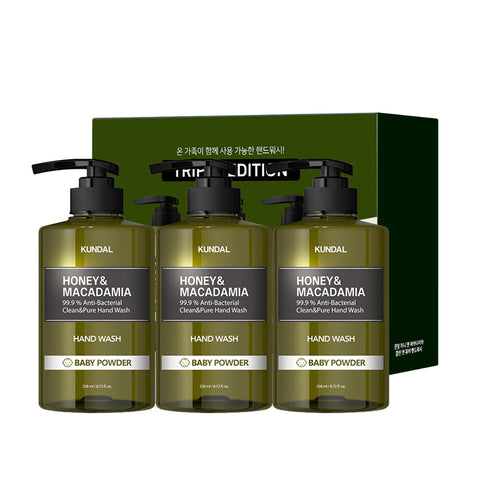 Kundal Clean & Pure Handwash 3 Pack 258ml