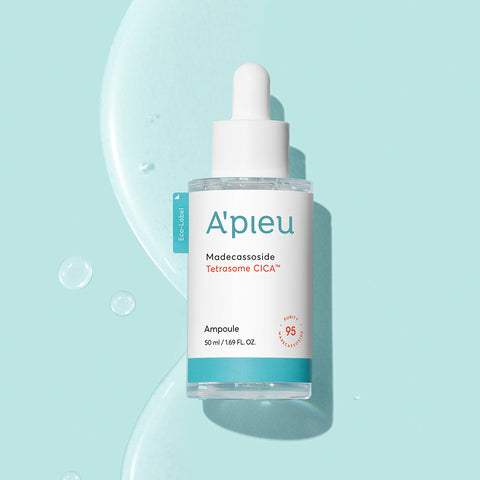 A'PIEU Madecassoside Tetrazome Cica Ampoule & Cream Large Set (Ampoule 50ml + Cream 120ml)