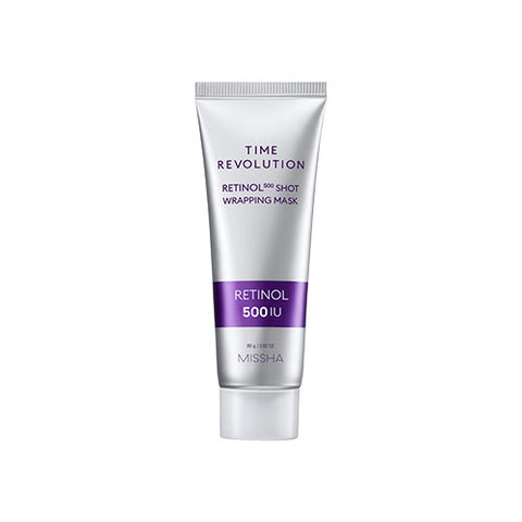 MISSHA Time Revolution Retinol 500 Shot Wrapping Mask 80ml (2 Pack)