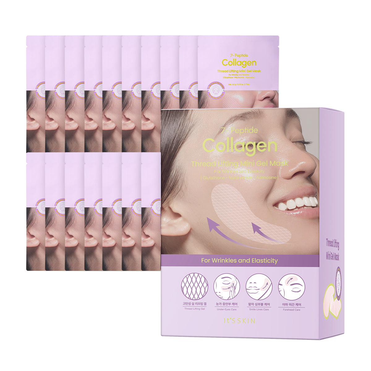 It's Skin Seven Peptide Collagen Sil-Lifting Mini Gel Mask 20P
