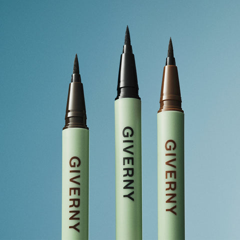 Giverny Close-Fit Pen Liquid Eyeliner 0.6g (2 Pack) (Mix & Match: Black, Black Brown, Brown)