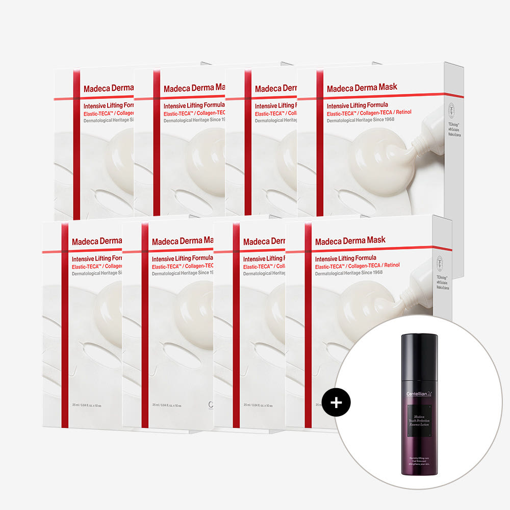 Centellian24 Madeca Derma Mask Intensive Lifting Formula - 10 sheets ¡¿ 8 boxes + Perfection Lotion