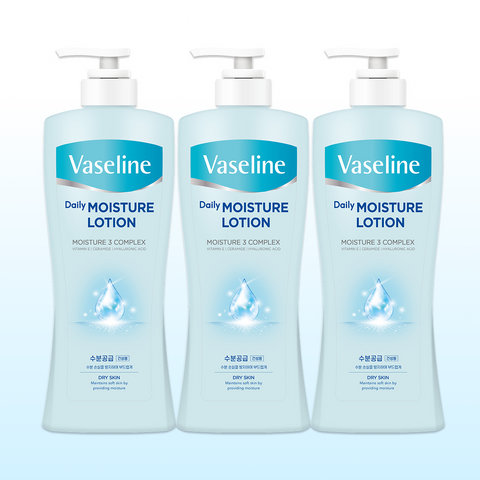 Vaseline Double Moisture Lotion 450ml x3 + Malang Bubble Hand Wash 300ml