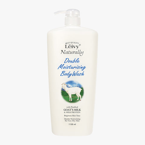 Leivy Goat Milk Body Wash 1150ml + 900ml Refill x2 - 3-Piece Set