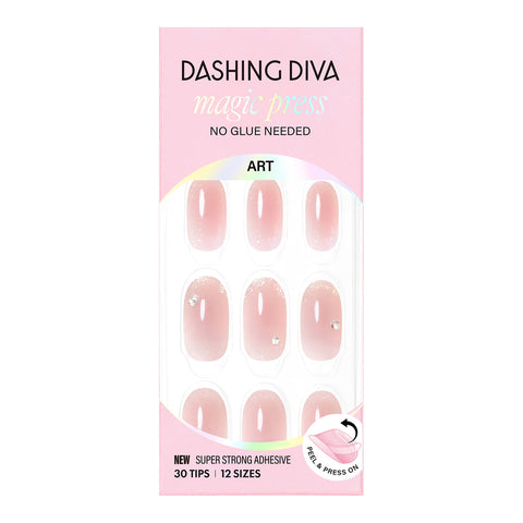 Dashing Diva Magic Press Syrup Cheek (Long Oval) Nail Tips