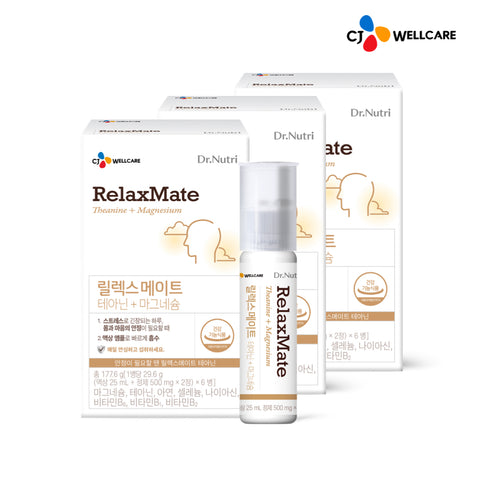 CJ Wellcare Relaxmate Stress Care Theanine 6 pcs x 3 Pack