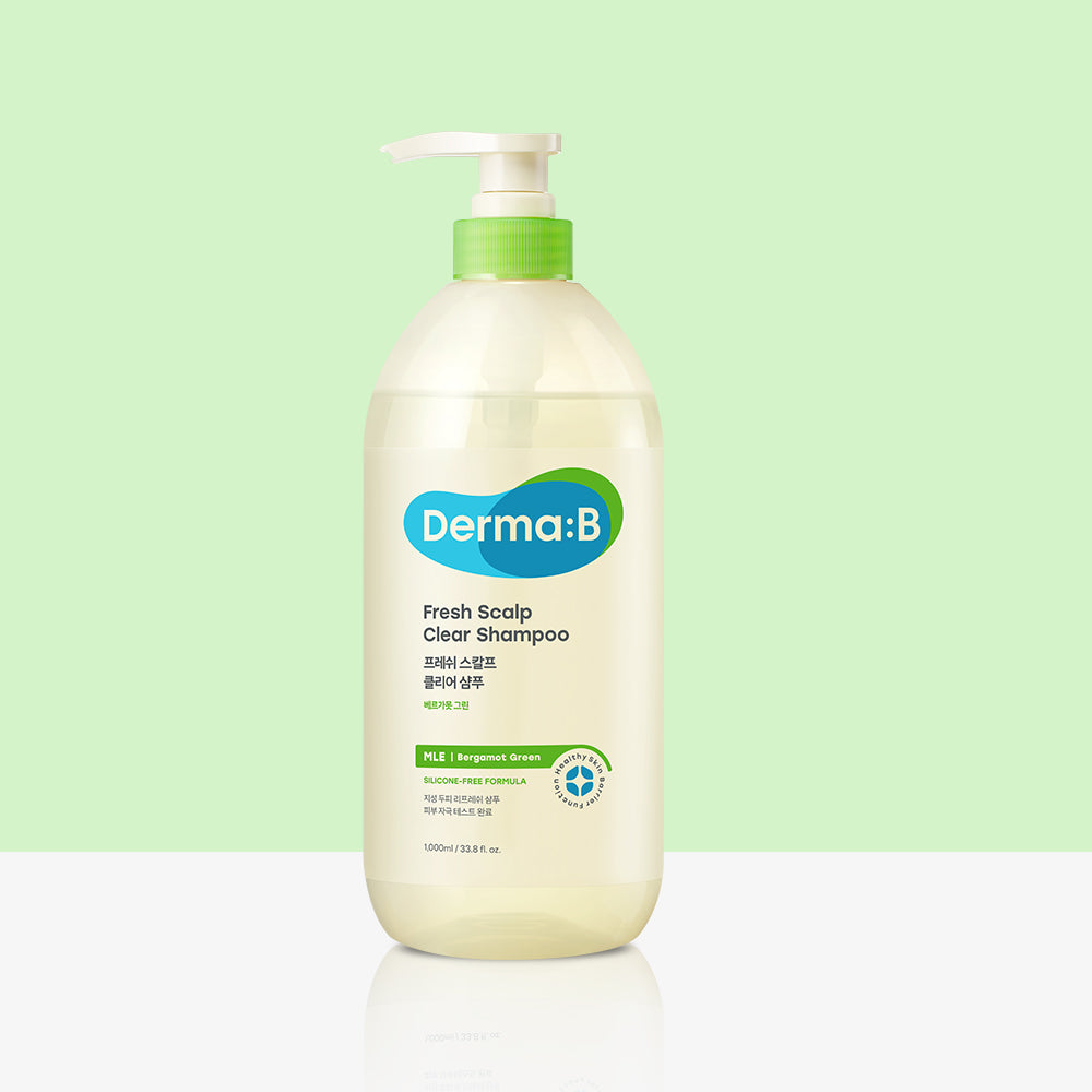 Derma:B Fresh Scalp Clear Shampoo (Bergamot Green) 1000ml