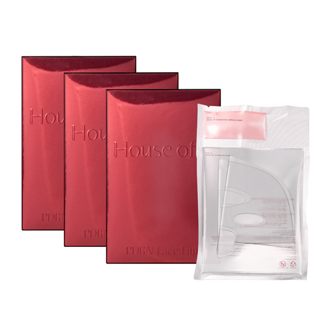 House of B PDRN Face Film Mask 3-Box (9 Sheets) + Free Glow Film 1pc