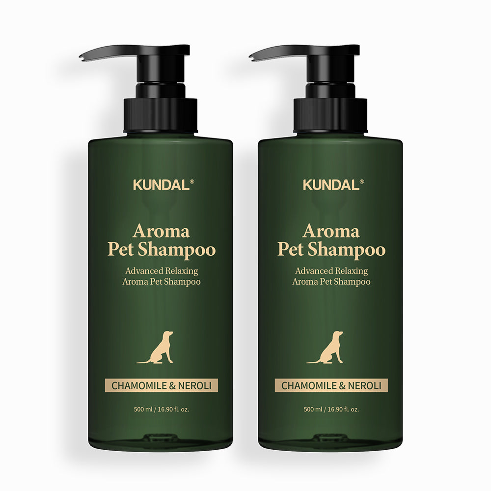 Kundal Advanced Relaxing Aroma Pet Shampoo 2 Pack Set Chamomile & Neroli 500ml