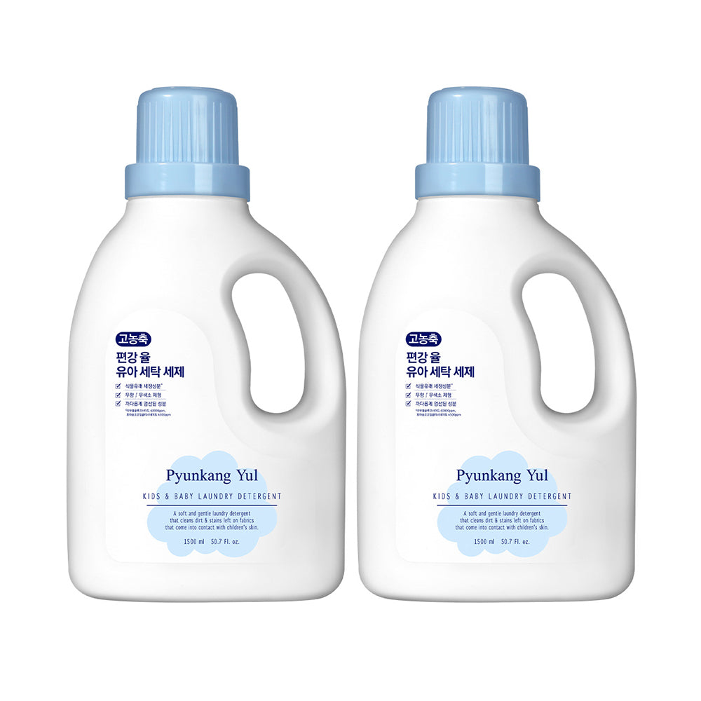 Pyunkang Yul Kids Concentrated Unscented Baby Laundry Detergent 1.5L x 2
