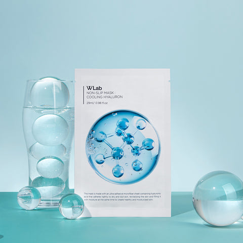 W.Lab Non-Slip Cooling Hyaluronic Mask 1 Sheet (5 Pack)