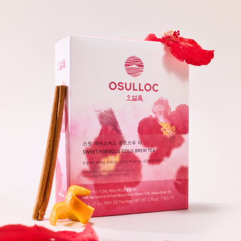 OSULLOC Sweet Hibiscus Cold Brew Tea 20 Tea Bags 50g