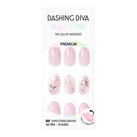 Dashing Diva Magic Press Lavender Haze (Oval) Nail Tips