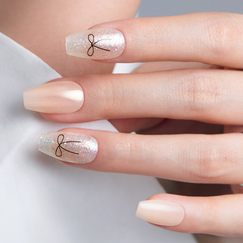 Dashing Diva Magic Press Eternal Ribbon (Coffin) Nail Tips