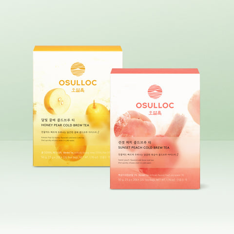 OSULLOC Cold Brew Tea 4-Variety Pack (20 bags each)