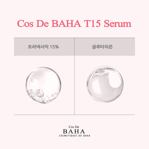Cos De BAHA Tranexamic Acid 15% + Glutathione Serum 30ml