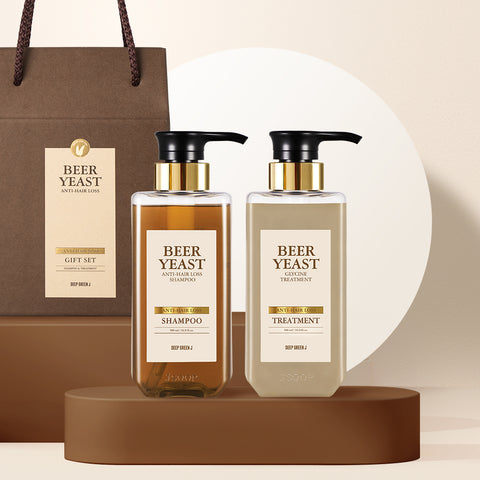 Jsoop Deep Green J Beer Yeast Shampoo and Treatment 2-Piece Gift Set (Hair Loss Care)