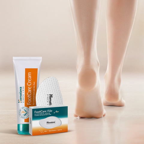 Himalaya Foot Care Exfoliating Cream 75g + Glass Foot File Set