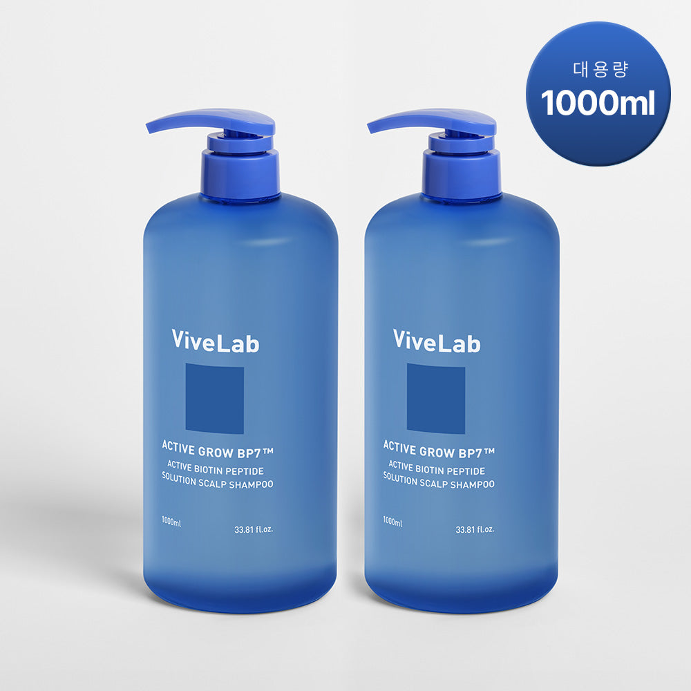 Vivelab Active Biotin Peptide Cooling Scalp Shampoo 1L (2 Pack)
