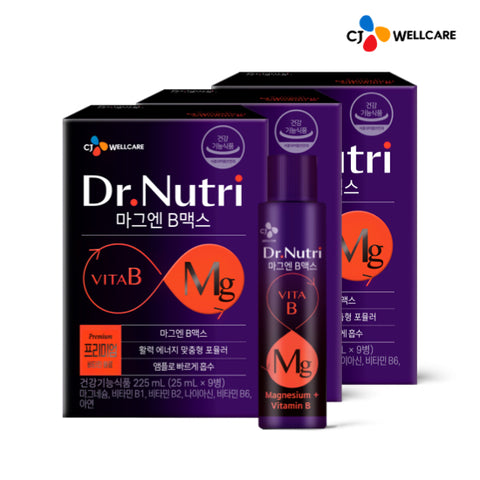 CJ Wellcare Dr. Nutri MagEnB Max - 21+6 Bottles (Liquid Supplement, 1 Month)