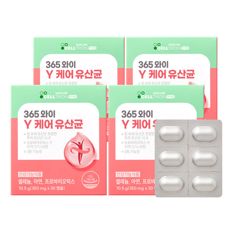 Celltrion InnerLab 365 Y Care Probiotics 350 mg x 30 Capsules (4 Boxes)