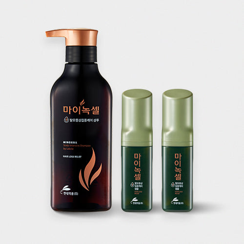 Minoxell Intensive Hair Loss Shampoo 400ml + Hair Ampoule 60ml (2 pcs)