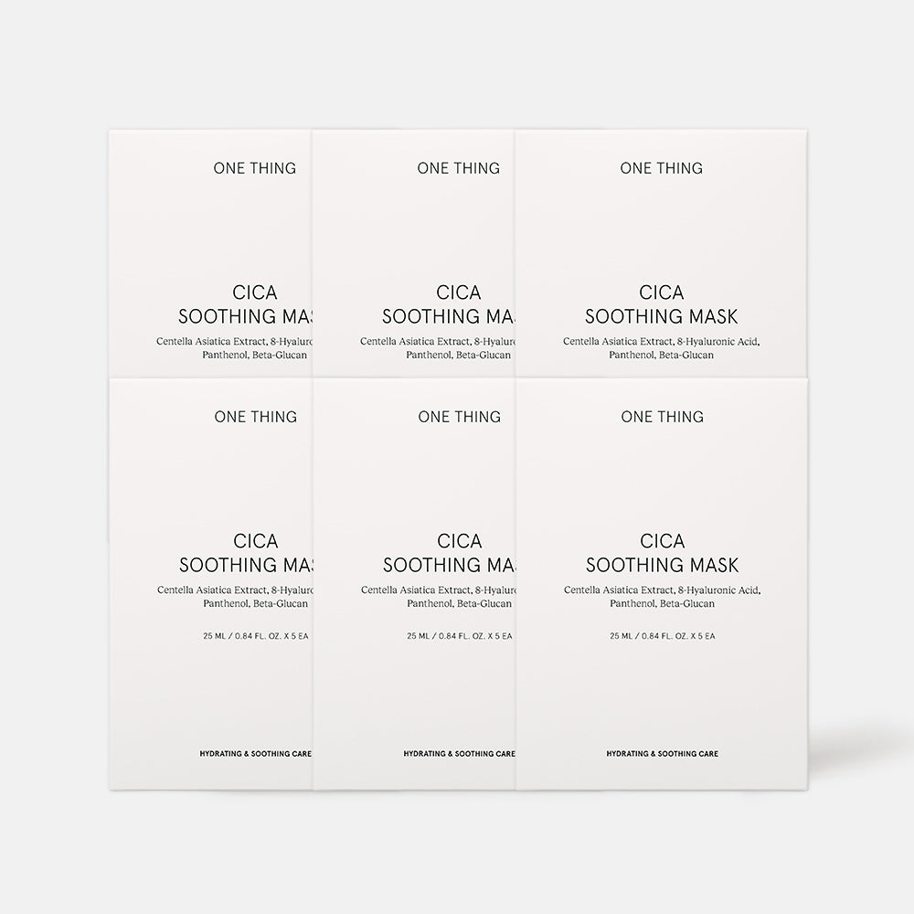 One Thing Cica Soothing Mask Pack, 30 Sheets