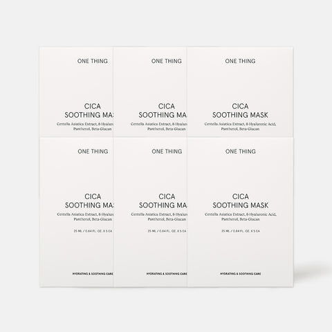One Thing Cica Soothing Mask Pack, 30 Sheets