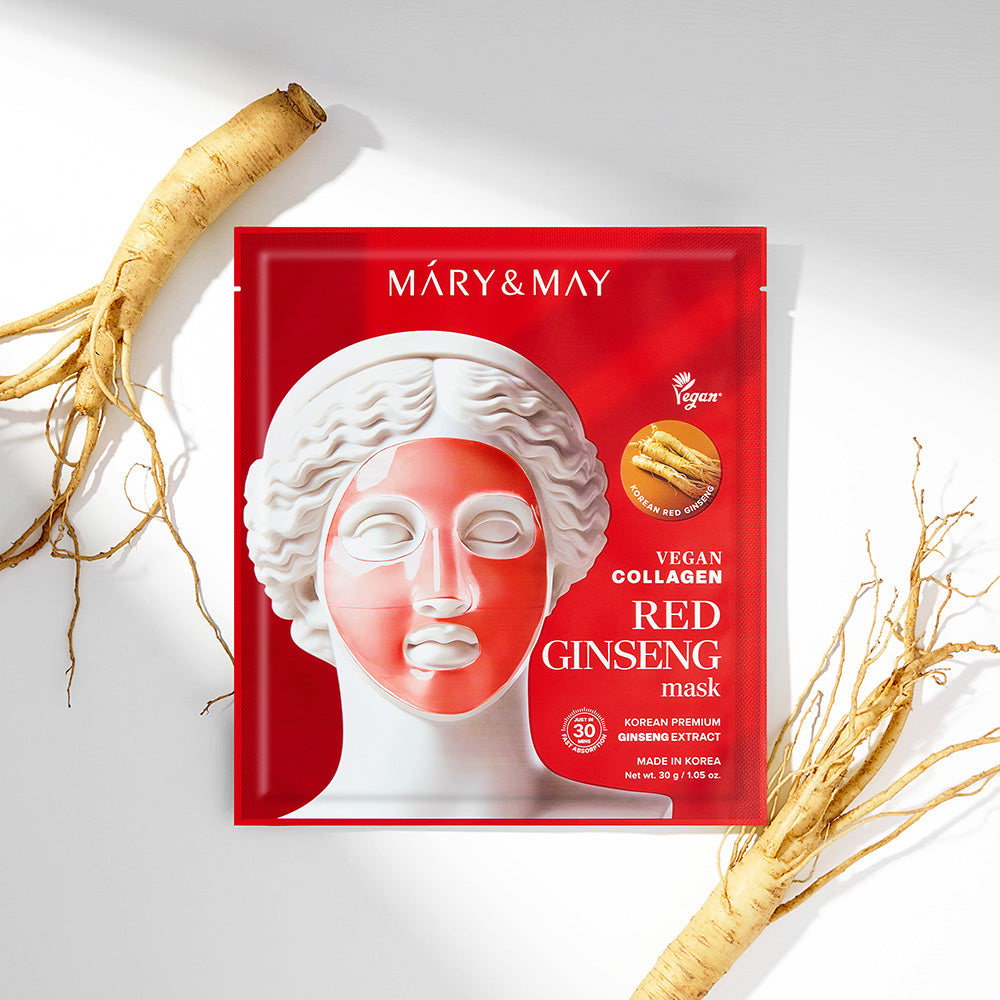 Mary&May Vegan Collagen Red Ginseng Gel Mask (4pcs)