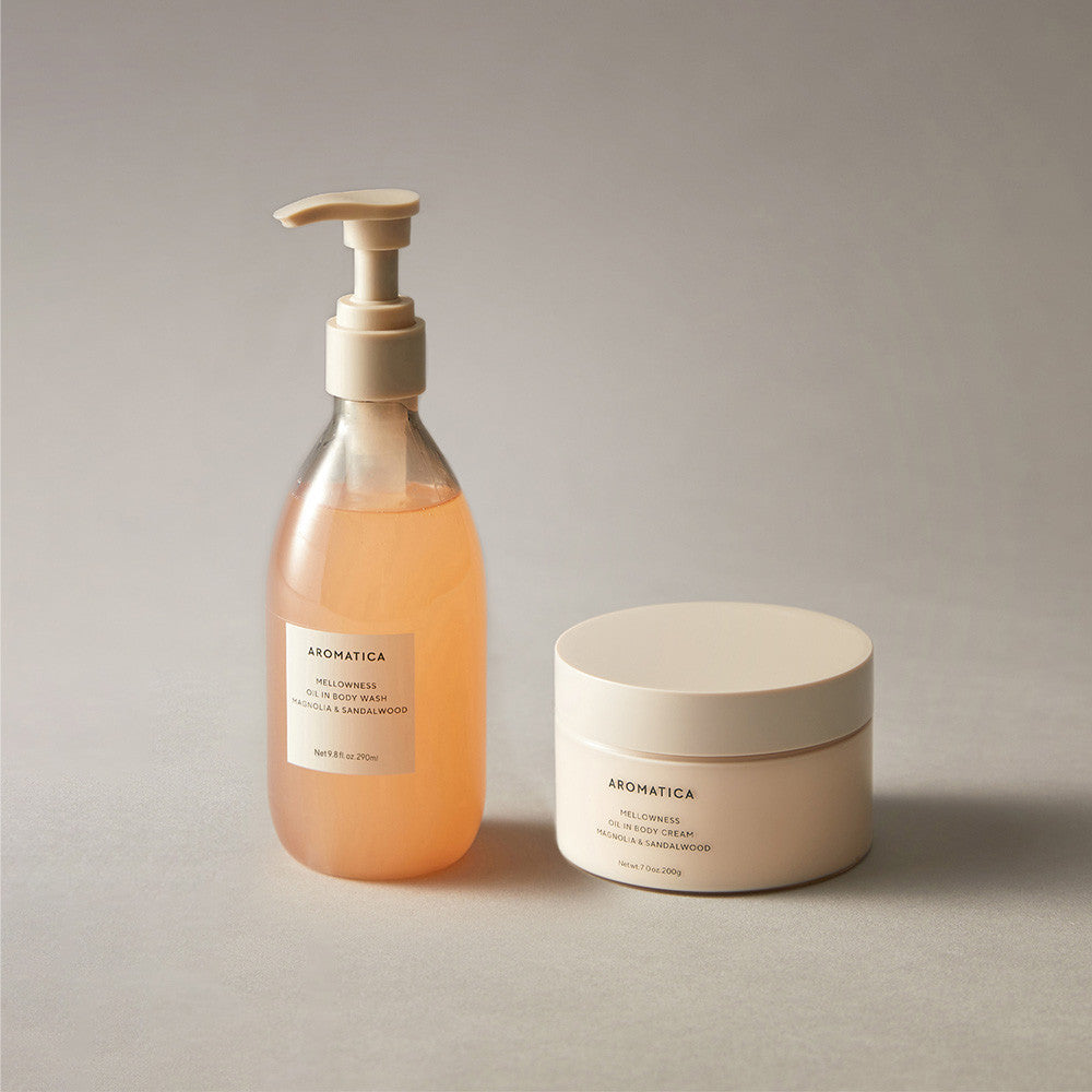 Aromatica Mellowness Oil-in-Body 2-Piece Set (Wash 290ml + Cream 200g)