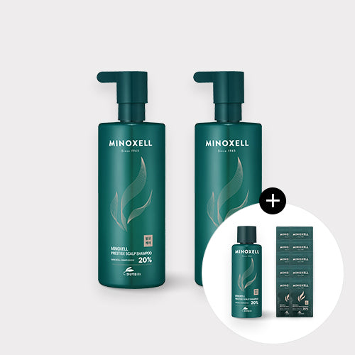 Minoxell Prestige Scalp Root Volume Anti-Hair Loss Shampoo 480ml (2 Pack)