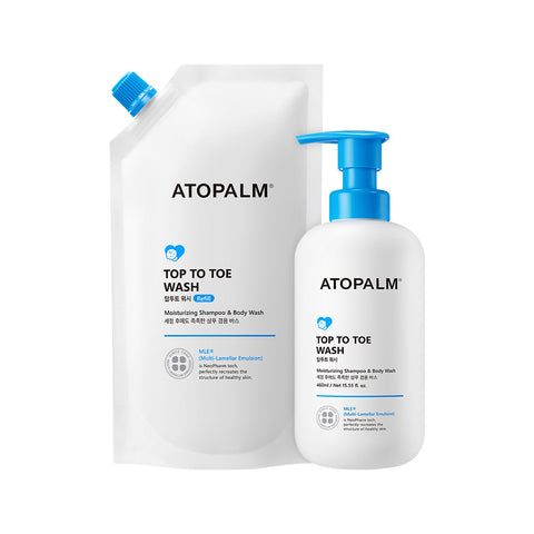 Atopalm Top to Toe Wash 460ml Refill (2 Pack)
